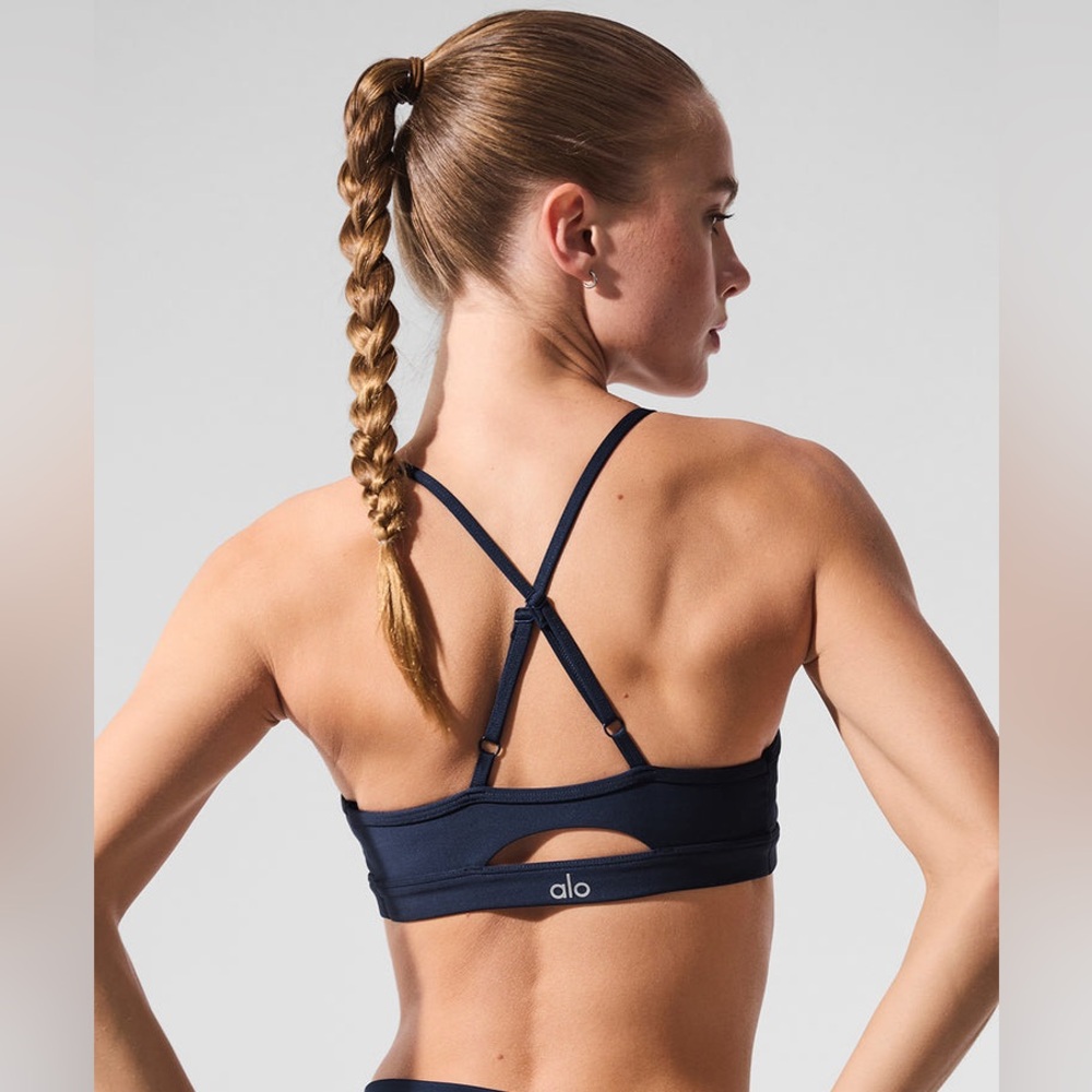 ALO Yoga Navy Sports Bra - nwot